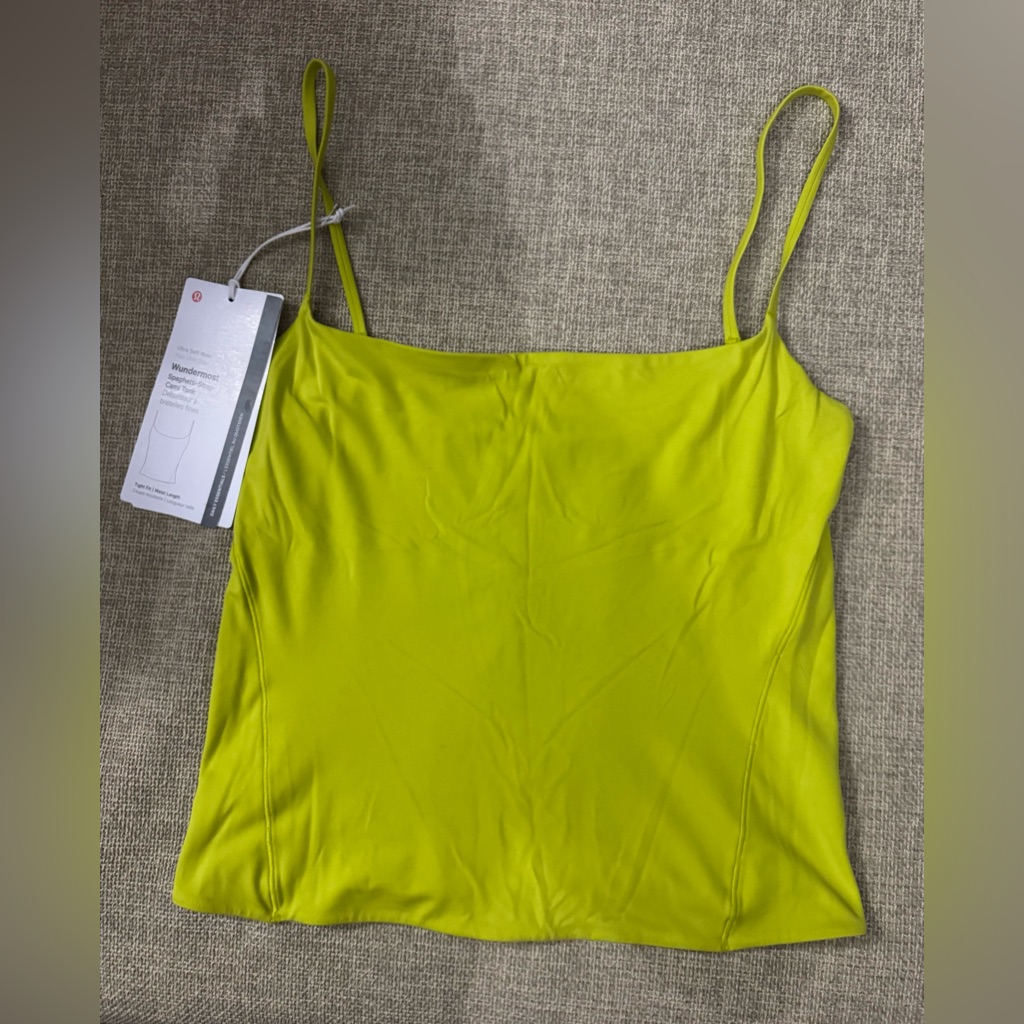 Lululemon Nulu Spaghetti-Strap Cami Tank Tight Fit - Waist Length.
